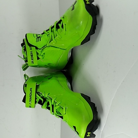Under Armour UA Shoes Under Armour Green And Black Size 25 To 13 Football Cleats Poshmark